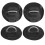 (Black Patch) 4pcs Inflatable Boat Kayak DRing Pad Patch White 4