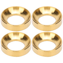 (Gold) 4Pcs Mountain Bike Titanium Screw Bolts Spacers Brake Caliper M6 Gold