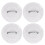 (White Patch) 4pcs Inflatable Boat Kayak DRing Pad Patch White 2