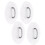 (White Patch) 4pcs Inflatable Boat Kayak DRing Pad Patch White 5