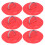 (Red) 6pcs Inflatable Boat Kayak DRing Pad Patch White 2
