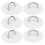 (White) 6pcs Inflatable Boat Kayak DRing Pad Patch White 4
