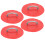 (Red Patch) 4pcs Inflatable Boat Kayak DRing Pad Patch White 3