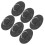 (Black) 6pcs Inflatable Boat Kayak DRing Pad Patch White 3
