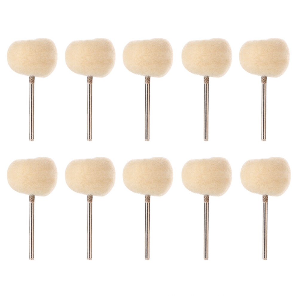 10Pcs 2.35Mm Polishing Tool Woollen Buffing Wheel 448787388308