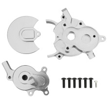 (Argent) Aluminum Alloy Transmission Case Set for Redcat GEN8 1/10 RC