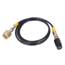 Soda Refill Adapter CGA320 High Pressure 60in Hose for CO2 Fill
