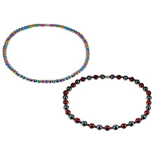 Two-Piece Suit Black Gallstone Necklace