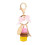 Personalized Macaron Cake Bag Pendant Pink 1