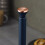 Tower Cavaletto Towel Pole Kitchen Roll Holder, Midnight Blue and Rose Gold 2