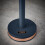 Tower Cavaletto Towel Pole Kitchen Roll Holder, Midnight Blue and Rose Gold 3