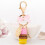 Personalized Macaron Cake Bag Pendant Pink 2