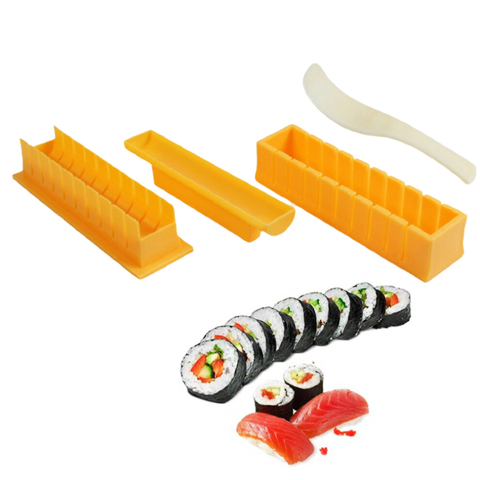 4PCS Set Round Sushi Maker Mold Non Stick DIY Rice Roll Tool-image-OPC-PMMBJNS-NEW