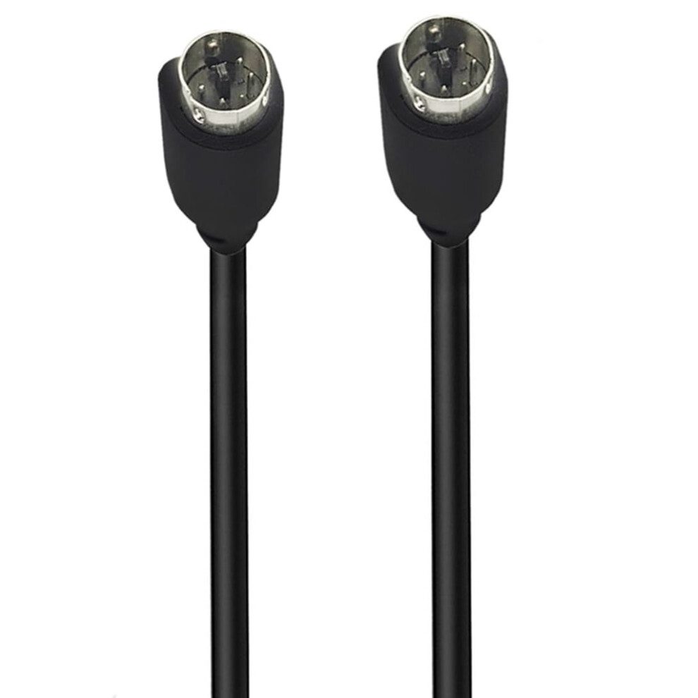 S Video 5Pin Cable Male To Male Mini Din 5-Pin, 1.8M S-Video Line, Clear Video Signal 9354506631154