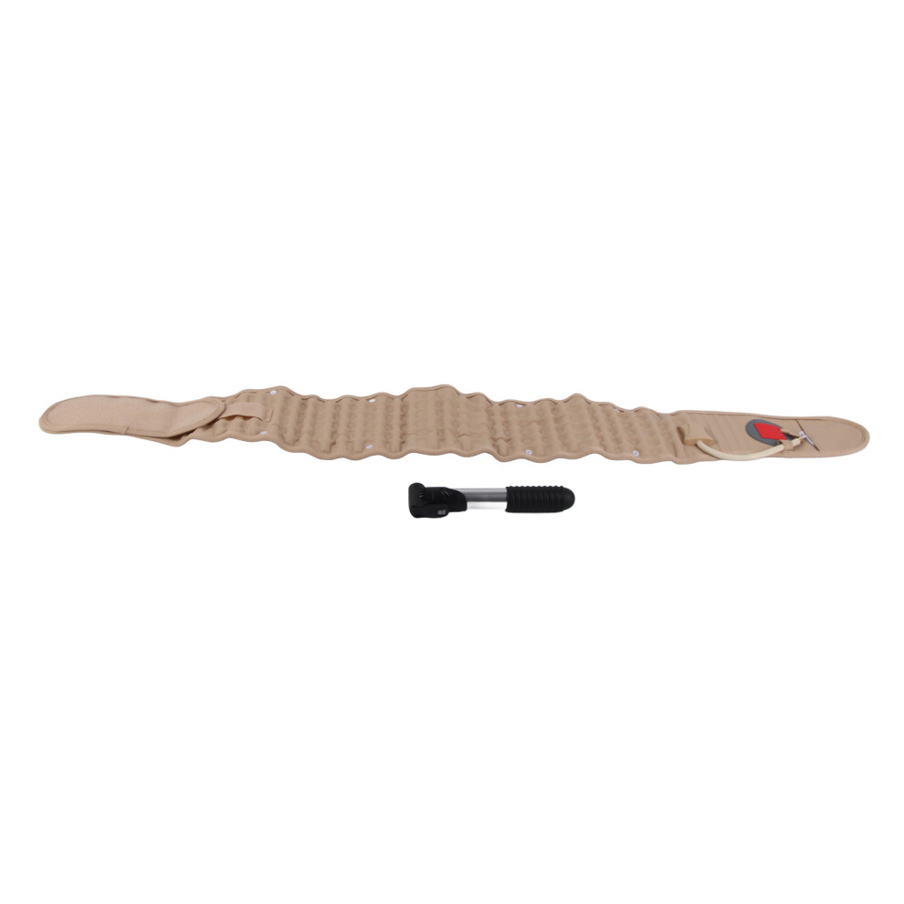 Inflatable Waist Belt Lumbar Spine Traction Support with Pump