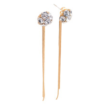 Women Line Ear Stud Earrings CHB-299 Golden
