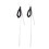 Line Ear Stud Earrings Jewelry Accessory CHB-315 Silver 1