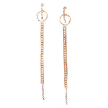 Women Line Ear Stud Earrings CHB-532 Golden