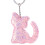 Sequins Cat Key Ring Cute Keychain Pink 1