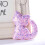 Sequins Cat Key Ring Cute Charm Pendant (Purple) 2