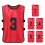 6PCS Adults Soccer Pinnies Quick Drying Training Numbered Bibs 4
