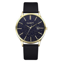 Men Starry Sky Quartz Watch PU Leather Strap
