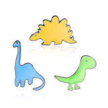 3PCS Cute Cartoon Dinosaur Zinc Alloy Brooch
