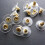 Alloy Soft Clear Earrings Safety Backs Stoppers (Gold) 5