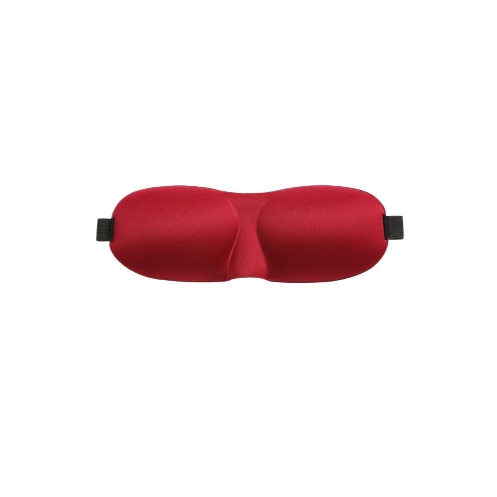 Red Eye Sleeping Masks Unisex Upgraded Blackout Eye Mask Travel Sleep Mask Lightweight Breathable Wine
