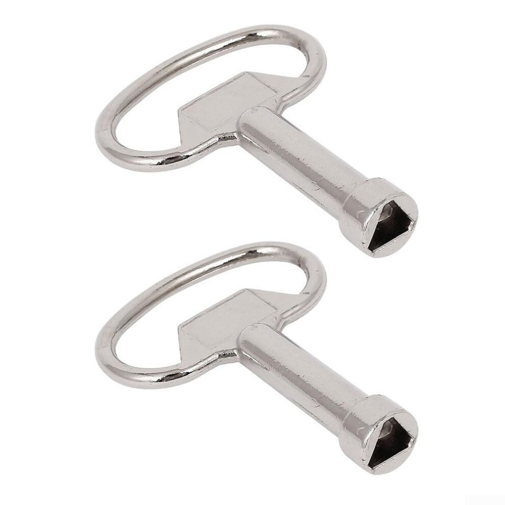 Gas Electric Utility Meter Key Triangle Service Access Tool, Stainless Steel, 2-Pack, Box Cabinet Cupboard Lock 9354506632090