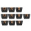 10pcs Black Paper Gift Bags with Gold Handle 3# 2