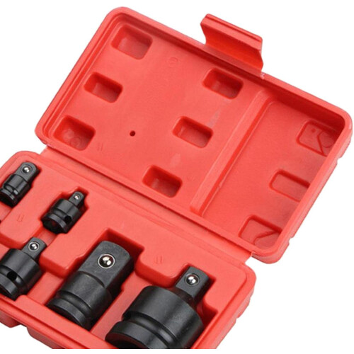 Impact Socket Adapter 6-Piece Set For Auto Repair Socket Extension Hand Tool 1