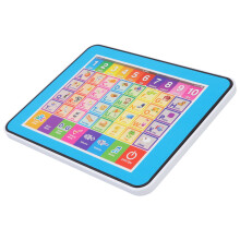 Kinder-Englisch-Lernmaschine, 6 Funktionen, intelligenter Spielzeug-Tablet, Blau, 24,5x19cm
