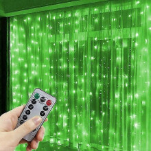 (4x2M, Green) 3m 4m 6m Usb Curtain Garland Festoon Led Light Christmas String Lights Christmas Decorations 2024 Holiday Wedding Decorative