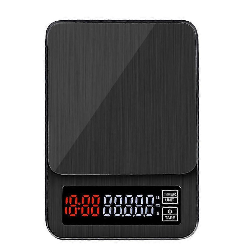 Kikidex (As Show, One Size) Kitchen Coffee Scale With Timer 5Kg/0.1G High Precision Pour Over Drip Espresso Scale With Touch Sc Brown