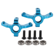 (Blue) Aluminum Steering Hub Knuckle Arm for REDCAT XTE 1/10 Silver