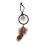 Tree Feather Pendant Alloy Key Ring Handbag Decoration 2