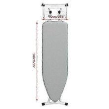 (140*50cm) Polyester ironing board cover High temperature resistant double layer ironing board cover Gray