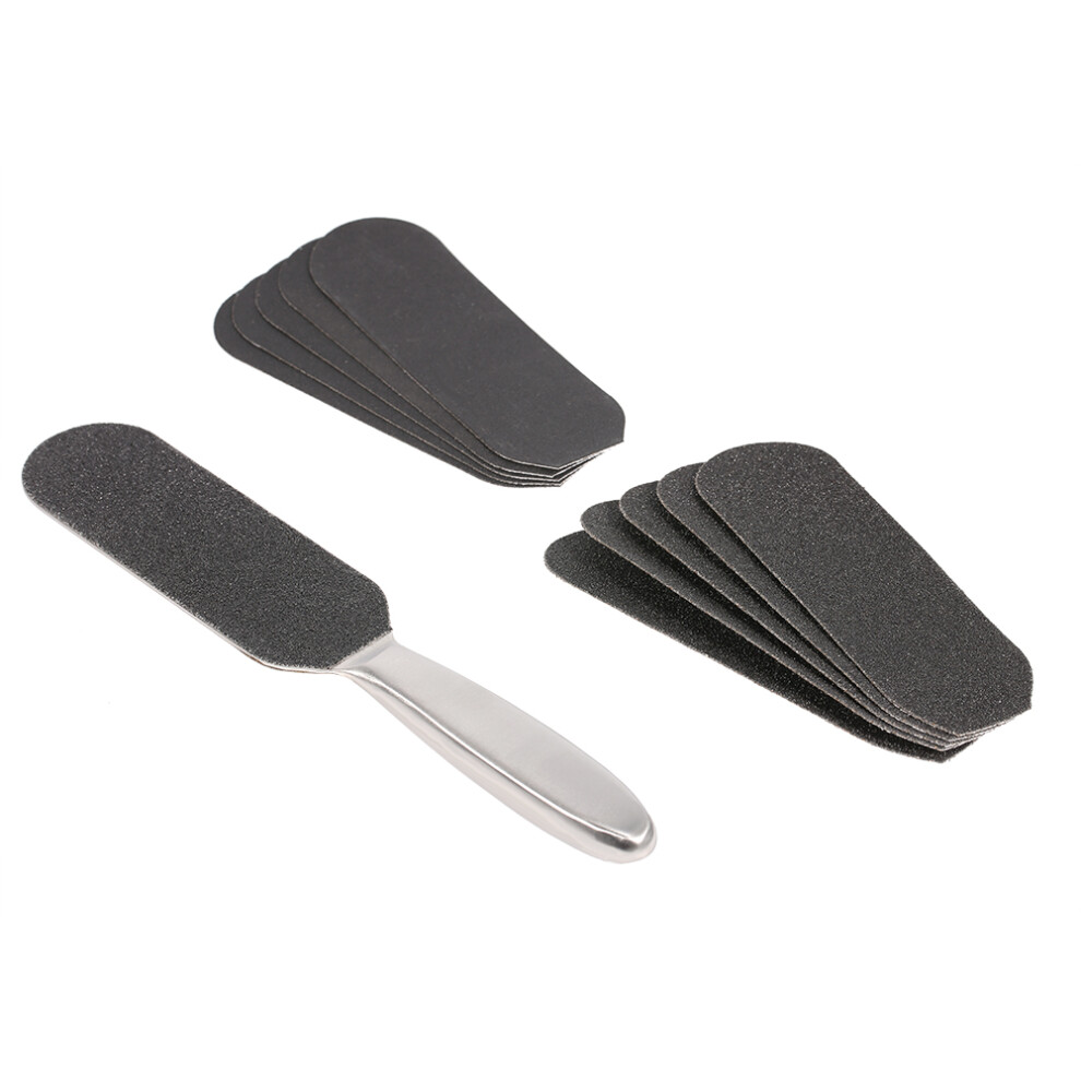 Double Side Foot File Dead Skin Callus Remover With 10PCS Sand Paper