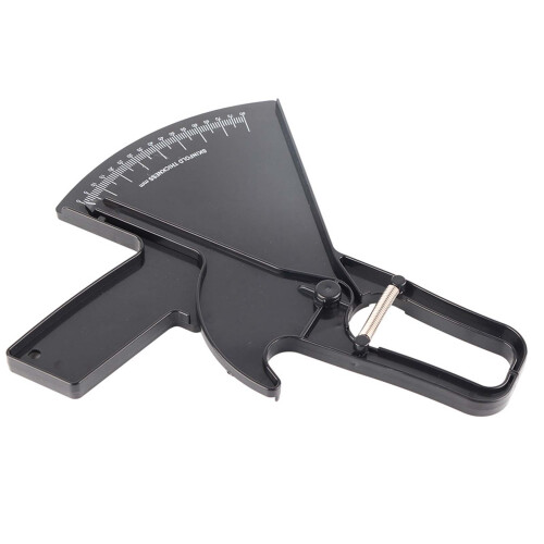Body Fat Caliper Skin Fold Measure Tester Black