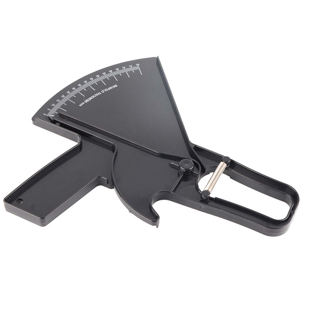 Body Fat Caliper Skin Fold Measure Tester Black