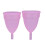 2 Pezzi Coppa Mestruale in Silicone Rosa 1