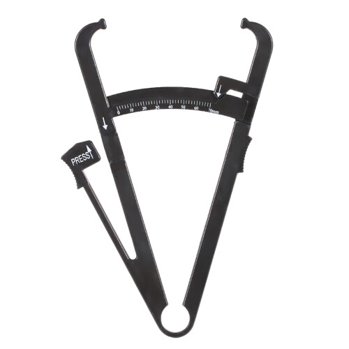 Body Fat Caliper Skin Fold Accurate Tester Black