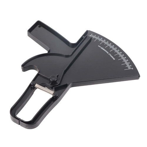 Body Fat Caliper Skin Fold Measure Tester Black 2
