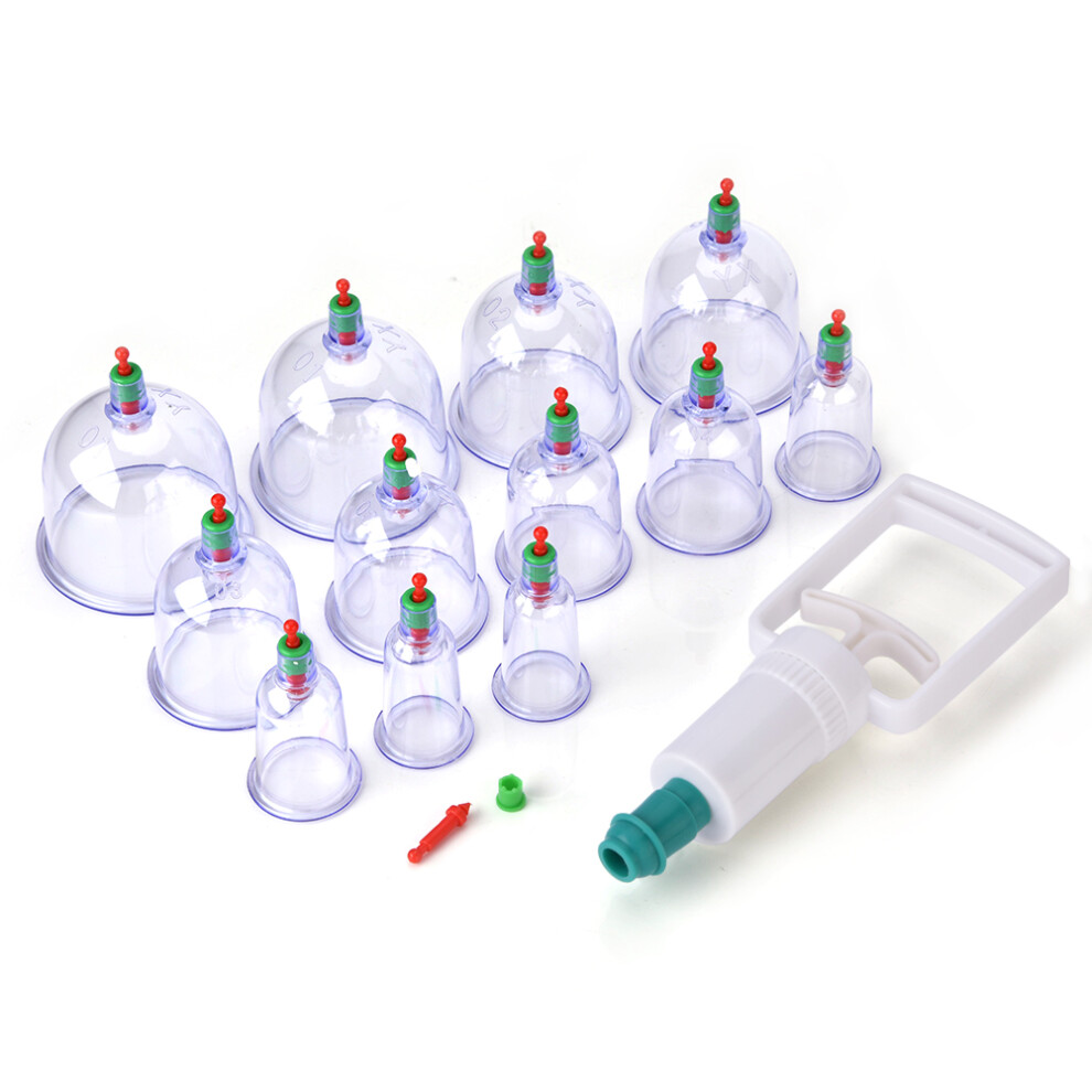 12x Suction Cups Cupping Massage Vacuum Therapy TCM