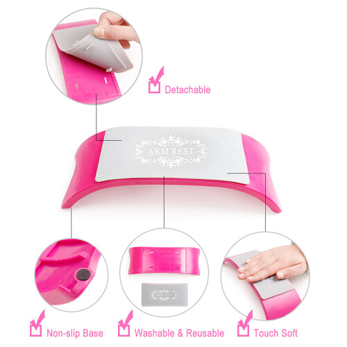 Cuscino in silicone per manicure, lavabile e pieghevole 2