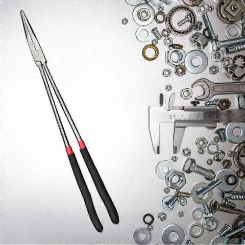 (Sharp mouth) 16In Extra-Long Pliers Hand Tool Long Nose Multi-purpose Straight/Curved Plier 1