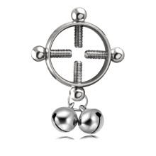 1Pcs Steel Circle Round Bell Screw False Nipple Ring