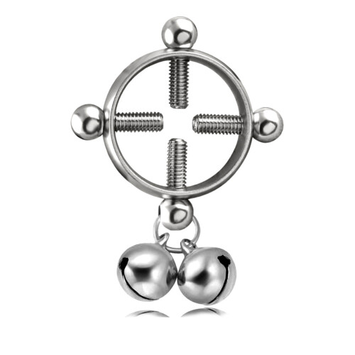 1Pcs Steel Circle Round Bell Screw False Nipple Ring