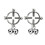 1Pcs Steel Circle Round Bell Screw False Nipple Ring 2